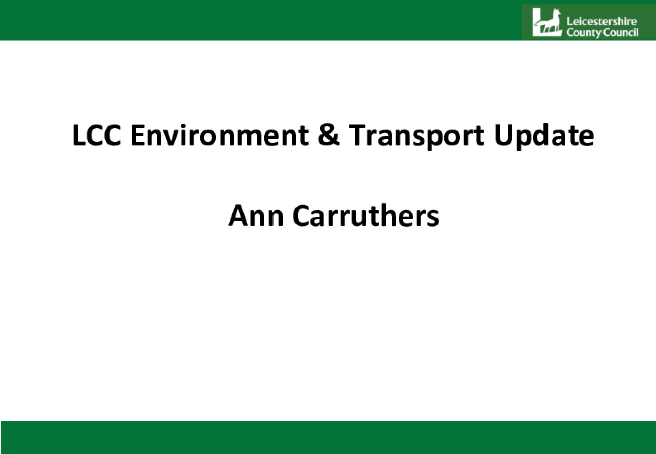 Environment and Transport (LCC)